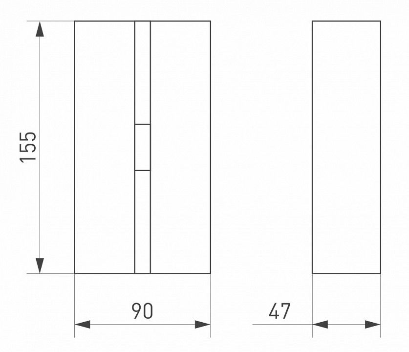 Уличный настенный светодиодный светильник Arlight LGD-Stripe-3W Warm3000 029972 - 6