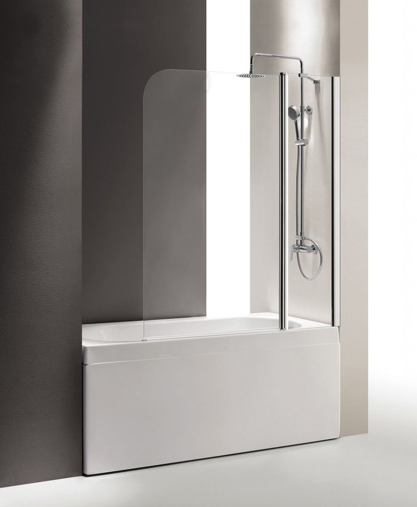 Шторка на ванну Cezares Eco O-V-11-120/140-P-Cr-R стекло punto ECO-O-V-11-120/140-P-Cr-R - 1