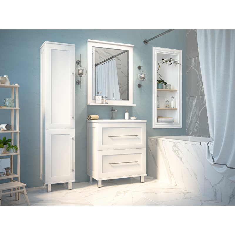 Зеркало Misty Марта 70х84 белое П-Мрт02070-011 - 1