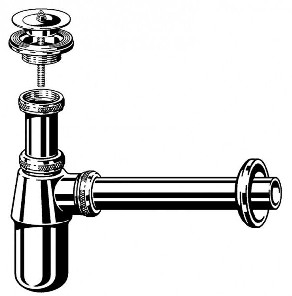 Сифон для раковины Viega 366681 с пробкой - 2