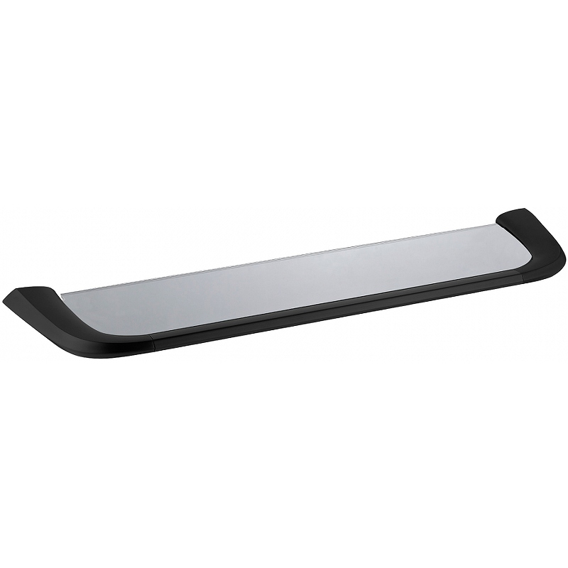 Полка стеклянная Abber Nord черная матовая AA1555B - 0