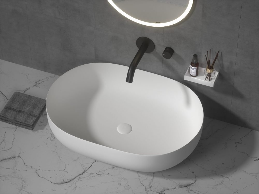 Раковина чаша Armadi Art Monaco овальная, белая матовая  879-50 - 0