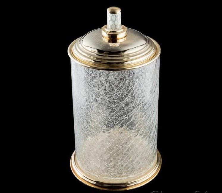 Ведро для мусора Boheme Murano crystal золотое глянцевое 10914-CRST-G - 0
