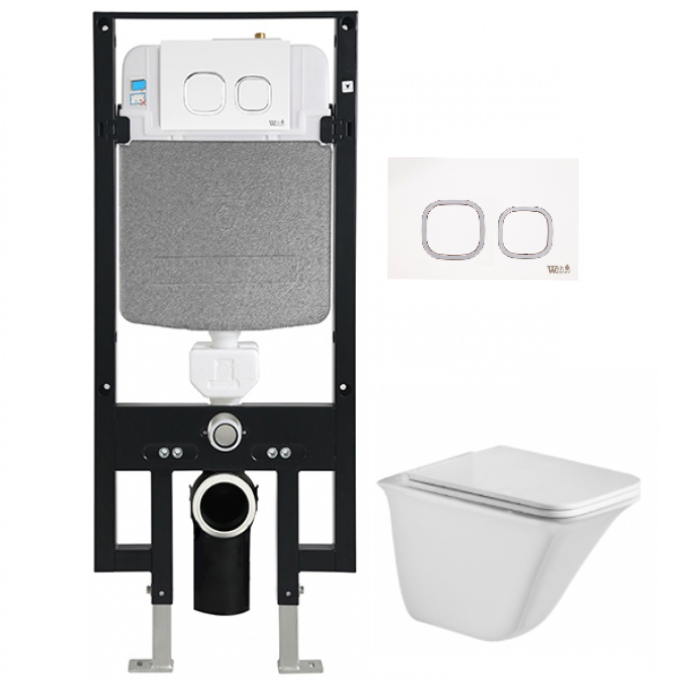 Комплект Weltwasser AMBERG 497 + ROTBACH 004 GL-WT + AMBERG RD-WT  10000006658 - 0