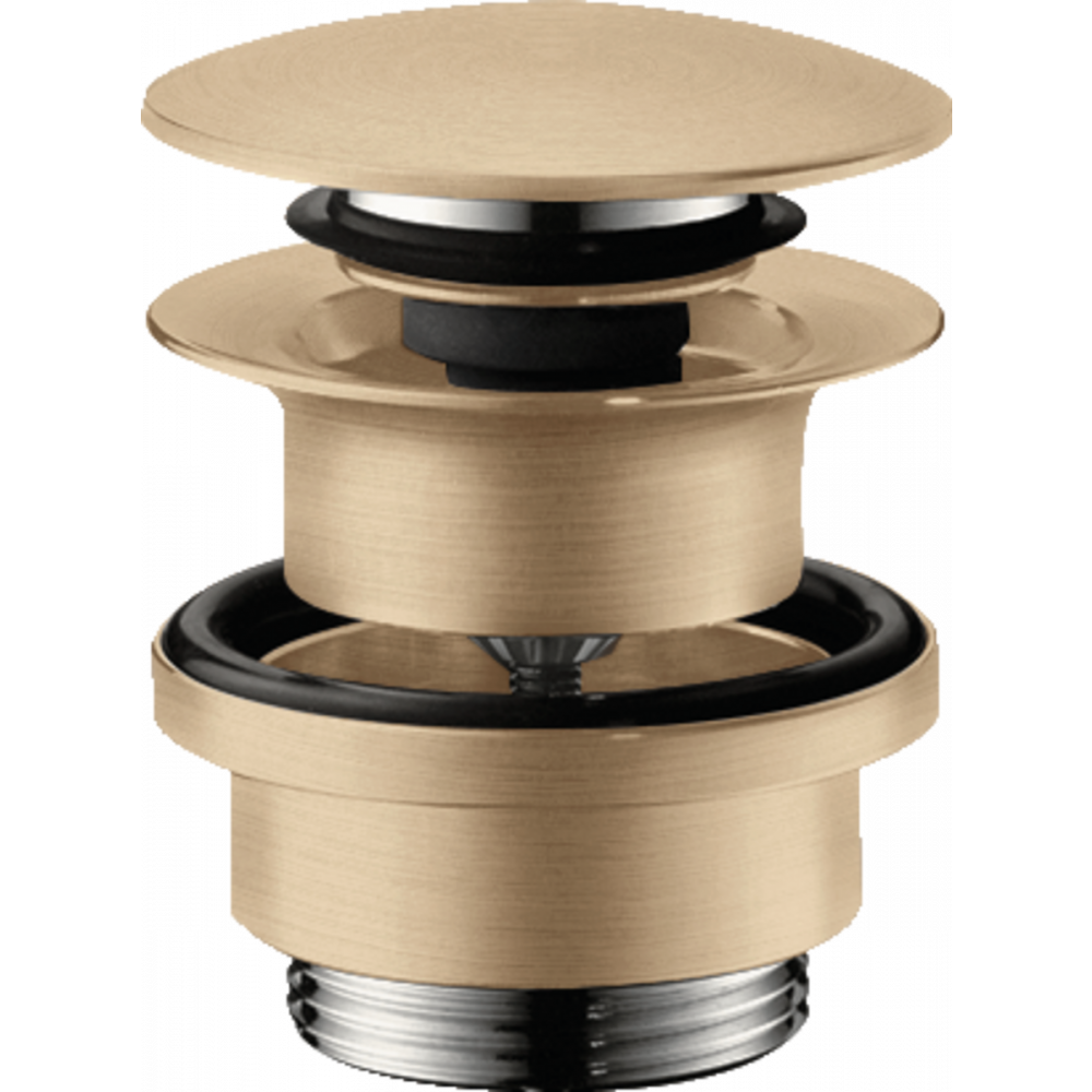 Донный клапан для раковины Hansgrohe шлифованная бронза 50100140 - 0