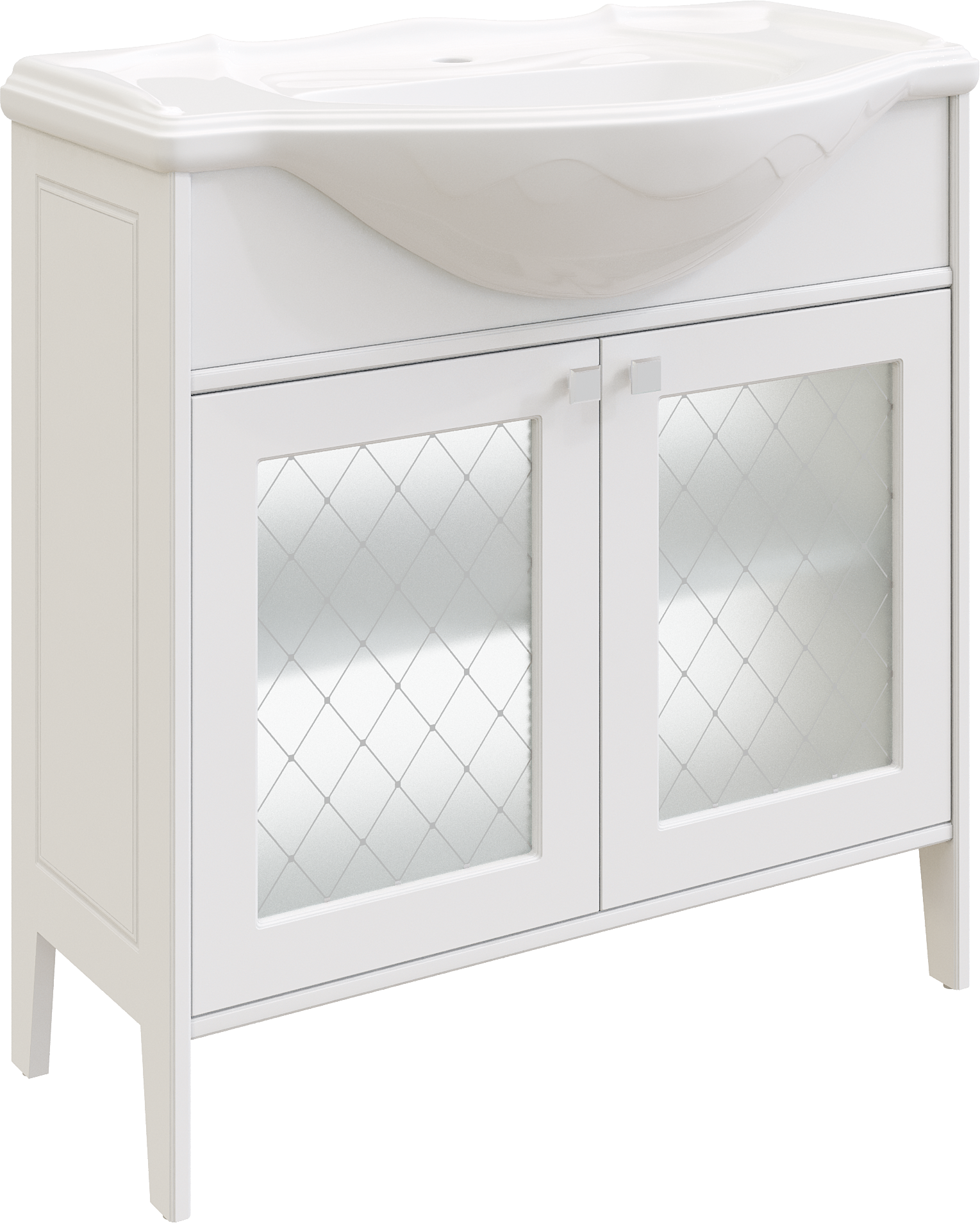 Тумба с раковиной STWORKI Хельсингборг 85 белая 482178 - 9