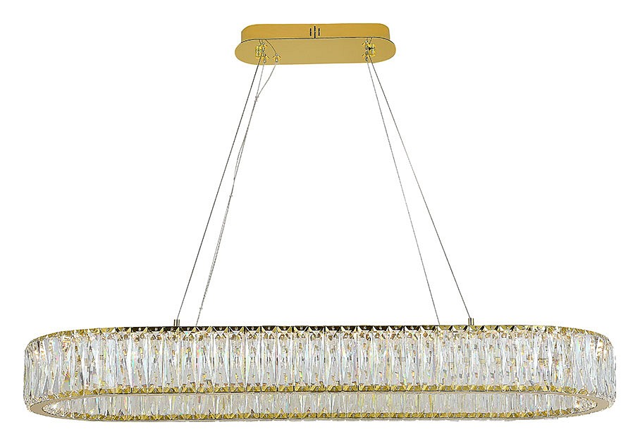 Подвесной светильник Newport 8240 8240/90 oval gold - 0