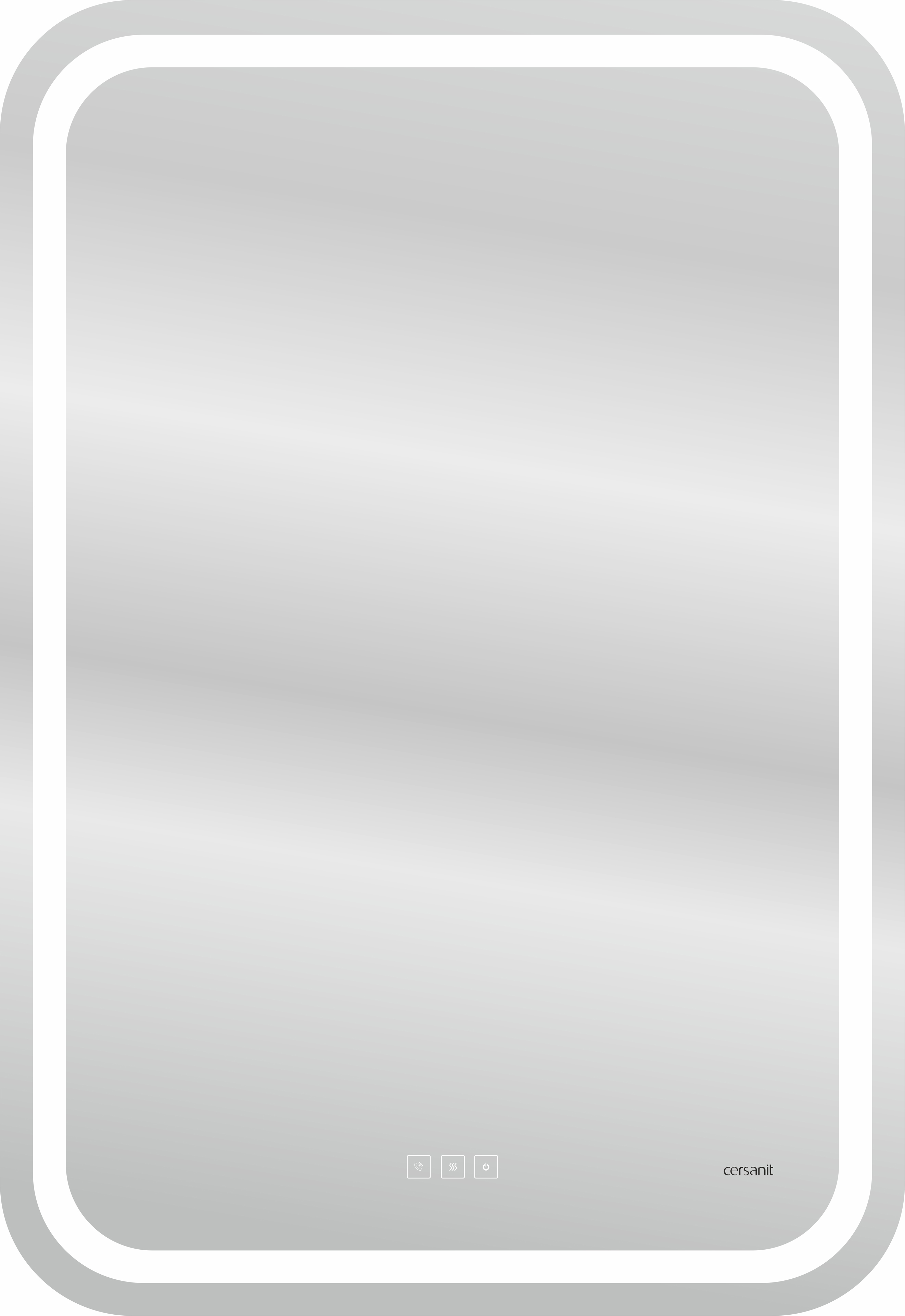 Зеркало Cersanit LED 051 pro 55, с микрофоном и динамиками KN-LU-LED051*55-p-Os - 2