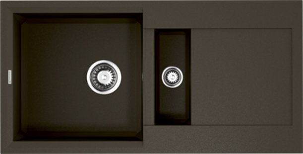 Мойка кухонная Omoikiri Sakaime 86-2-DC темный шоколад 4993201 - 0