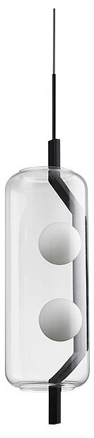 Подвесной светильник Arte Lamp Geneva A2341SP-2BK - 0