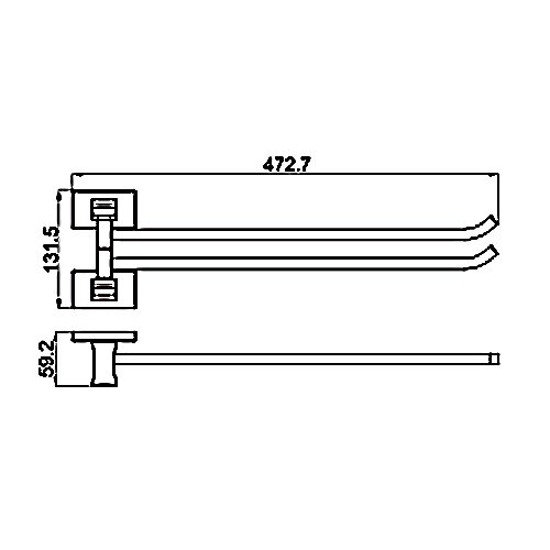 Полотенцедержатель двойной Gappo G0712 - 1