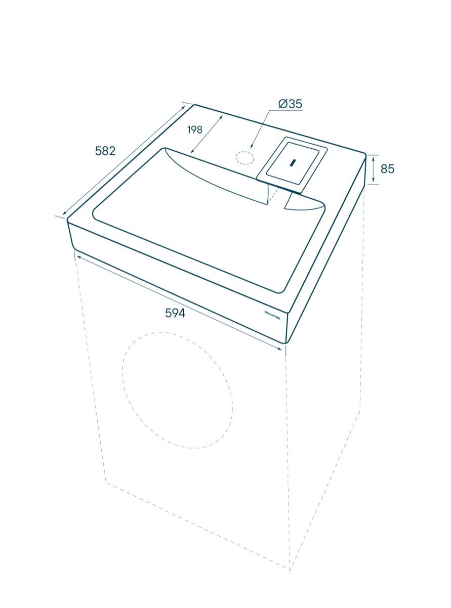 Раковина Paulmark Welt PM730431 белая - 4