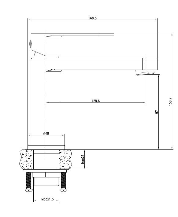 Смеситель для раковины Cersanit Elio 63044 хром - 3