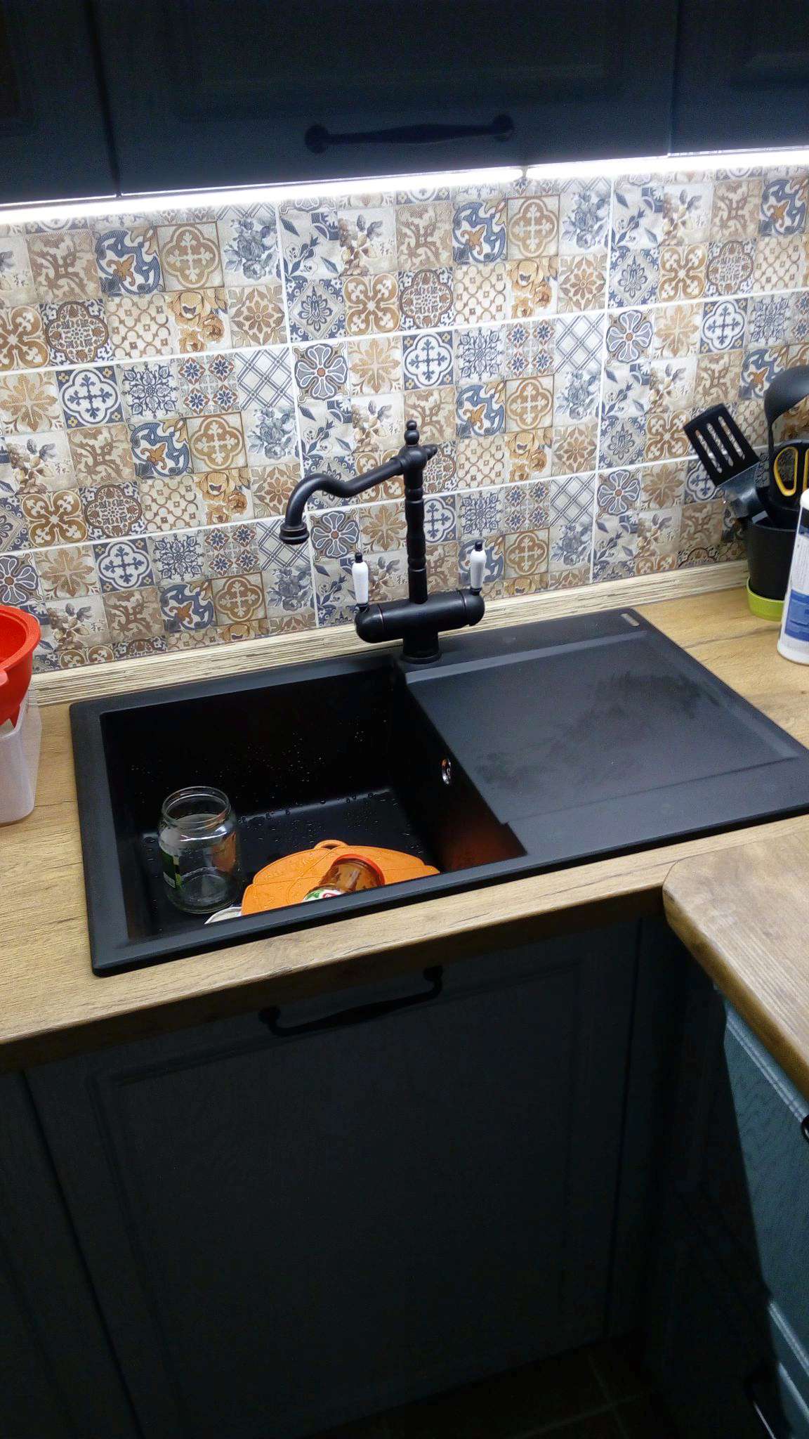 Мойка кухонная Omoikiri Daisen 78-LB черная 4993692 - 1