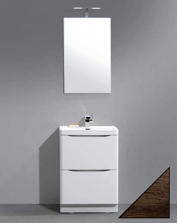 Тумба с раковиной BelBagno Ancona-N 60 rovere more напольная - 2