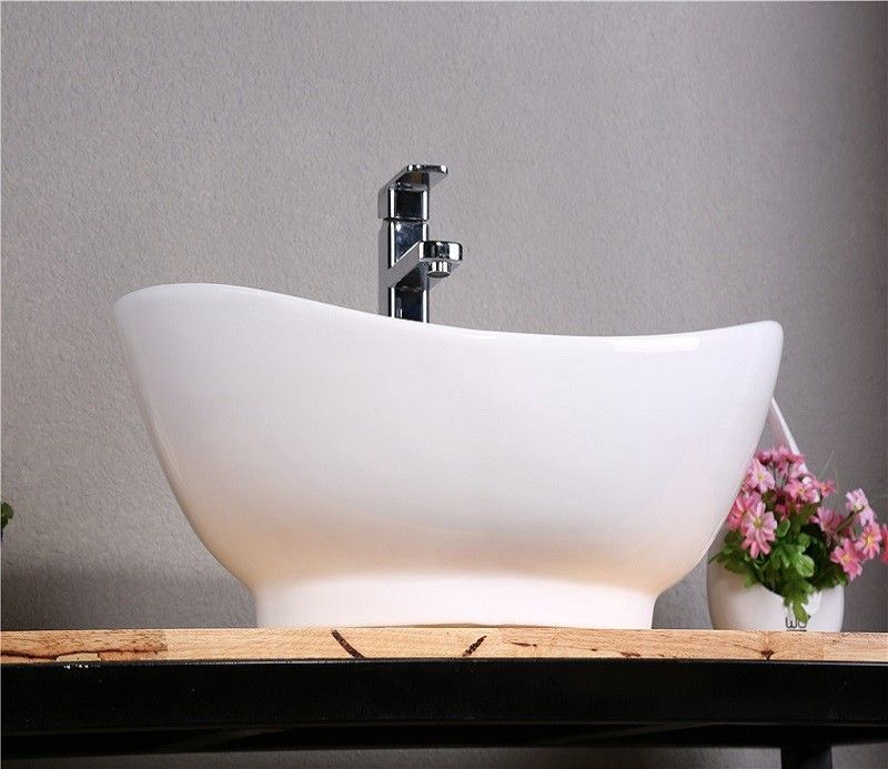 Раковина накладная Ceramalux N белый  9018 - 5