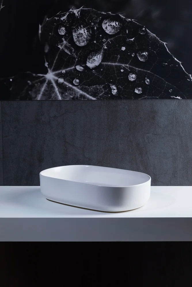 Раковина накладная Allen Brau Fantasy Oval 55х36 белый матовый 4.11022.21 - 3