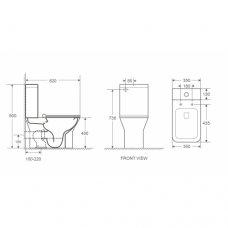 Унитаз напольный WeltWasser ZINNBACH белый матовый с сиденьем микролифт  10000009968 - 1