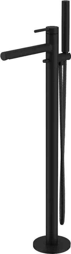 Смеситель напольный для ванны с душем Excellent Pi черный матовый AREX.1255BL - 0