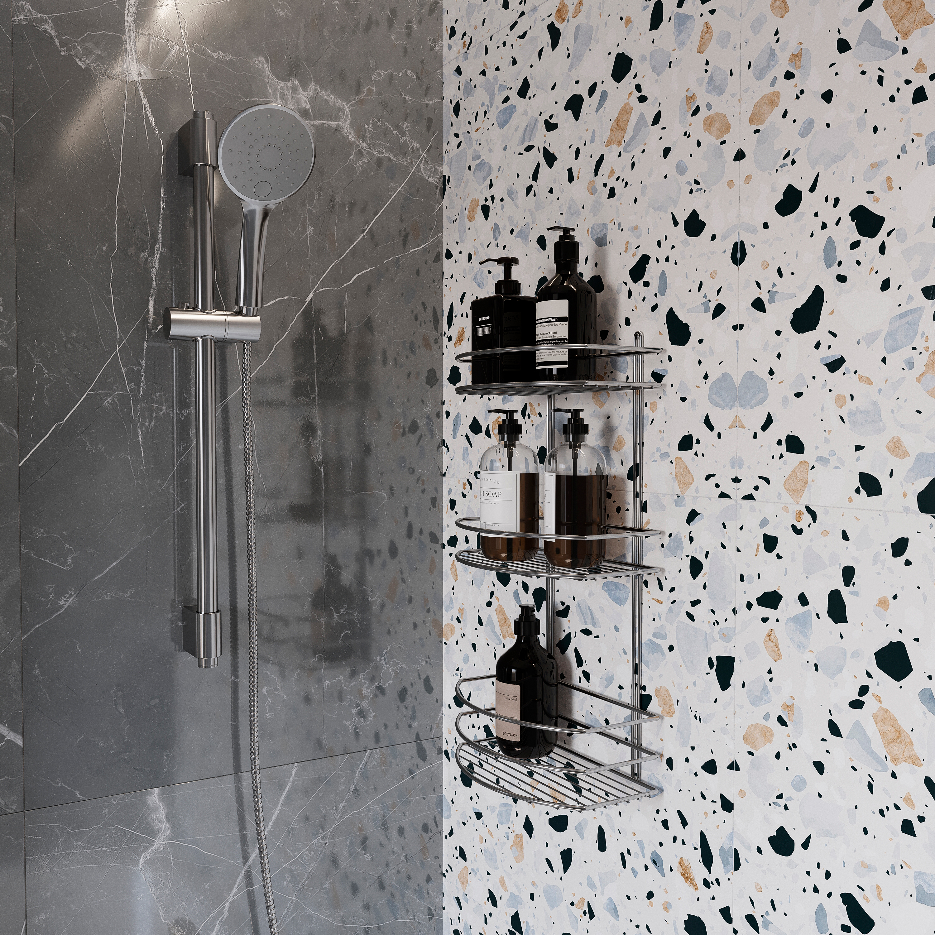 Полка DIWO Смоленск П16097 хром - 4