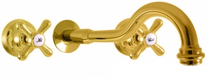 Смеситель для раковины Rav Slezak Morava retro золото MK131Z - 0