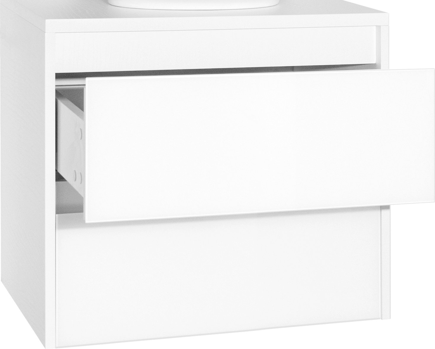 Тумба для комплекта Style Line Монако 60 Plus, осина белая ЛС-00000632 - 2