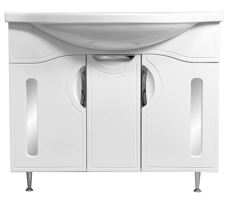 Тумба под раковину Stella Polar Сильва Эльбрус 100 белый SP-00000204 - 1