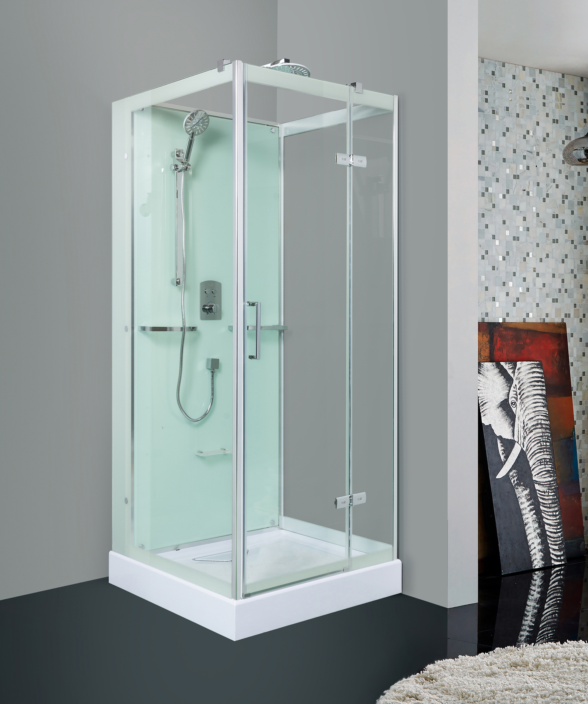 Душевая кабина Weltwasser WW MAINE-1 90х90 R хром  10000001067 - 1