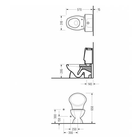 Унитаз детский Serel Children 8702DOGR - 1