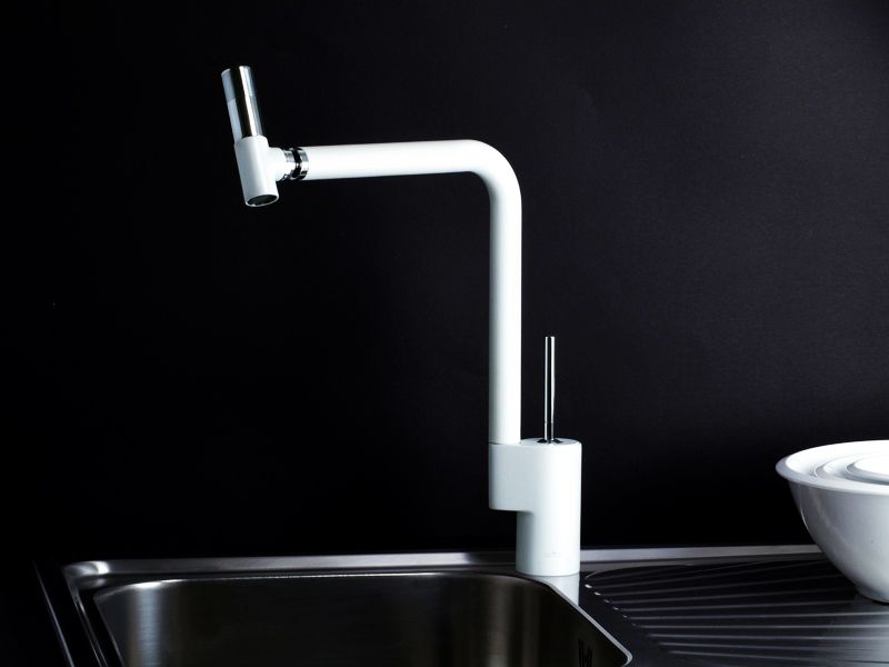 Смеситель для кухонной мойки Webert 360° белый  TS920302744 - 3