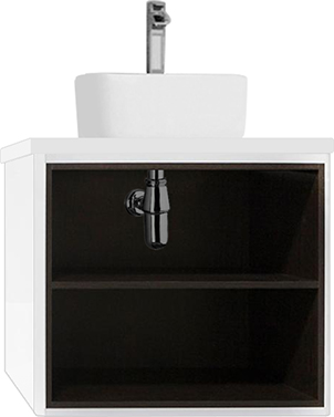 Тумба для комплекта AQUATON Брук 60 открытая, дуб феррара 1A201301BCDF0 - 0