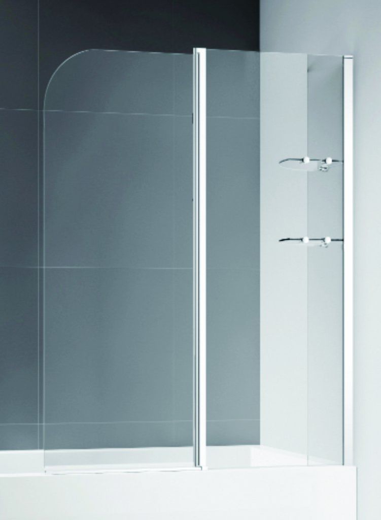 Шторка на ванну Cezares ECO-O-V-12-120/140-P-Cr-R стекло punto - 1