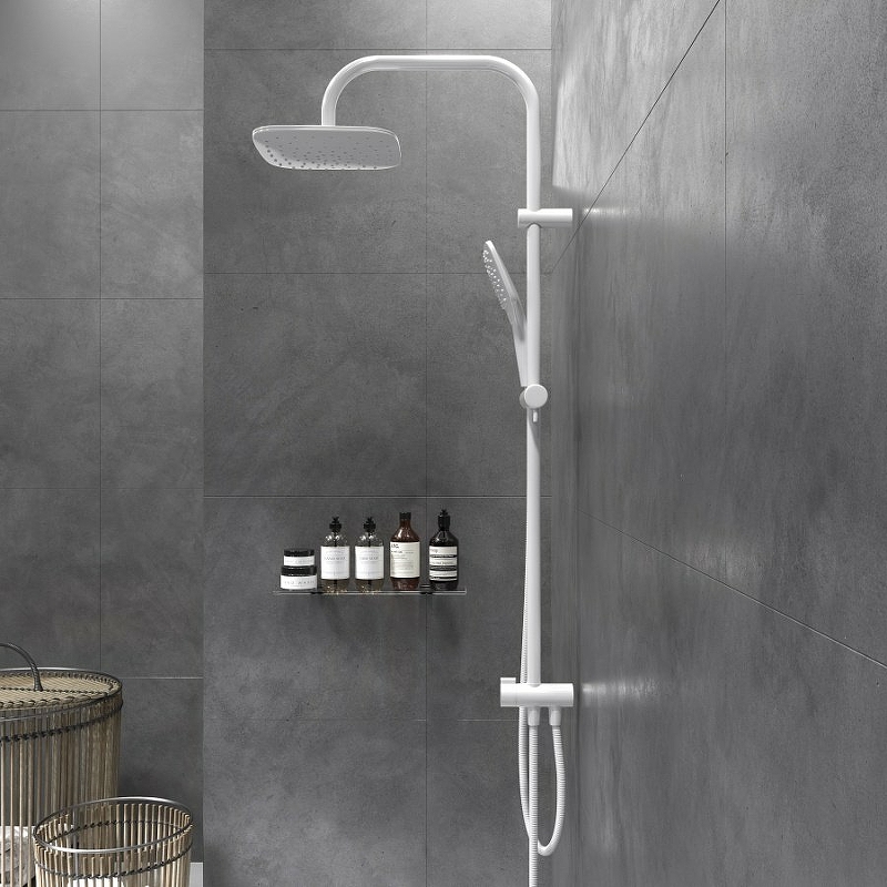 Душевой комплект Damixa Origin Evo белый, матовый  DX978200200 - 3