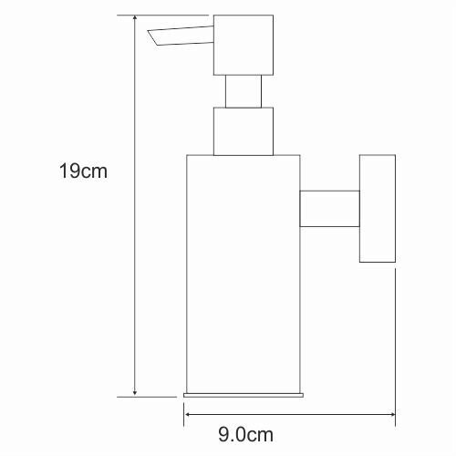 K-1399BLACK Дозатор для жидкого мыла, антивандальный - 2