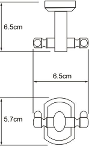 Крючок Wasserkraft Oder K-3023D двойной - 3