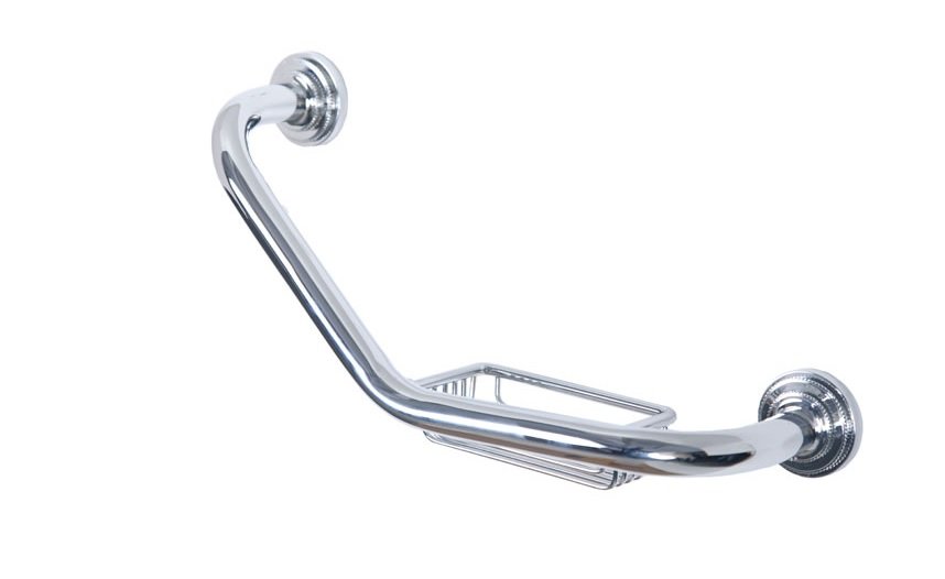 Поручень с мыльницей Boheme Brillante хром 10448 - 0