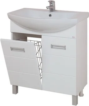 Тумба под раковину Onika Балтика 70 с корзиной для белья белый 107028 - 0