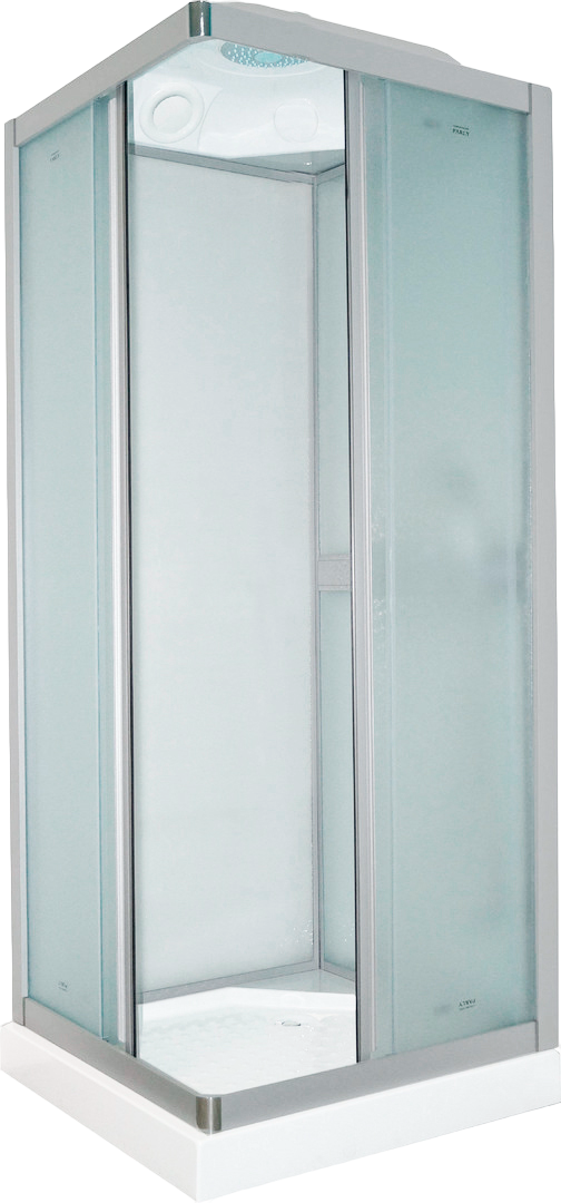 Душевая кабина Parly Frost FQ811 80x215, с поддоном, профиль сатин, стекло матовое - 0