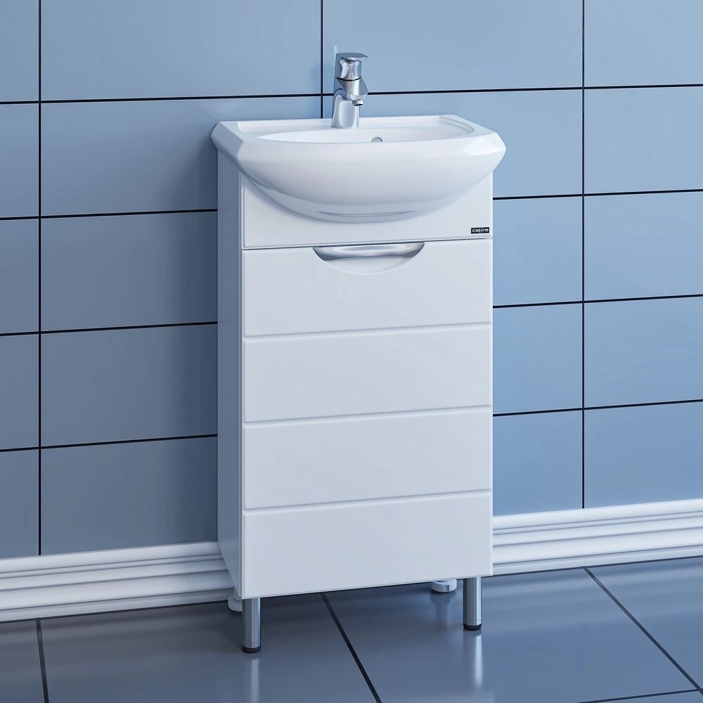 Тумба с раковиной Санта Родос 45 белый - 0