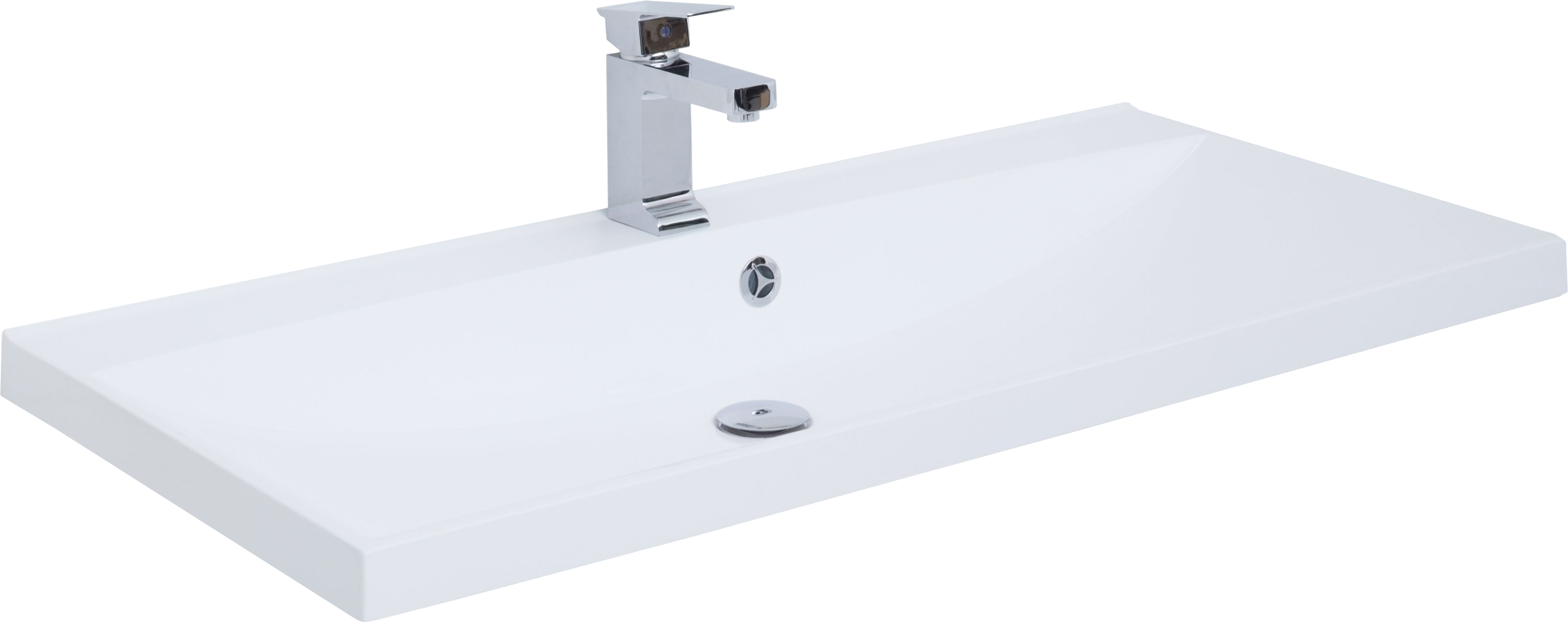 Тумба с раковиной Aquanet Августа 100 белая - 6