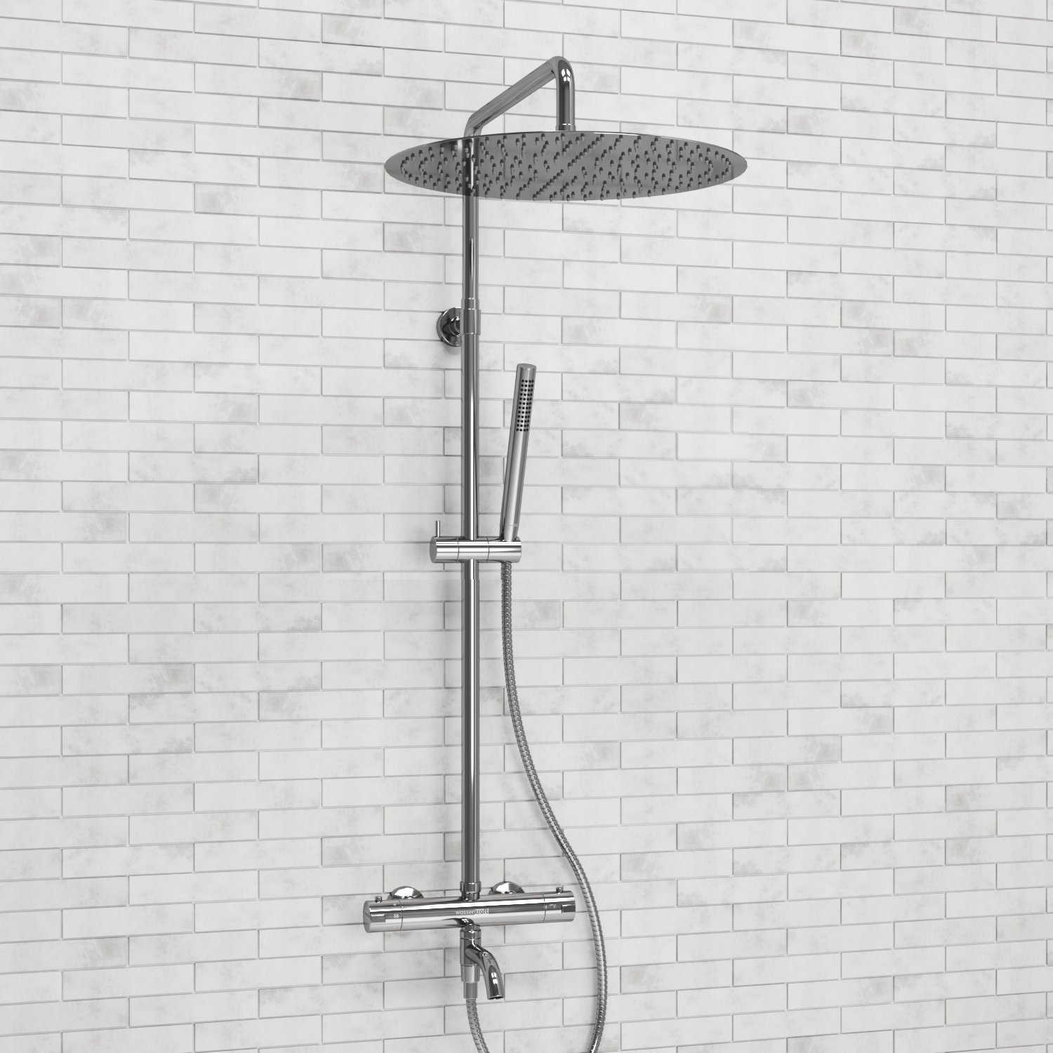 Душевая система WasserKraft 40 с термостатом хром A188.117.137.010.CH Thermo - 1