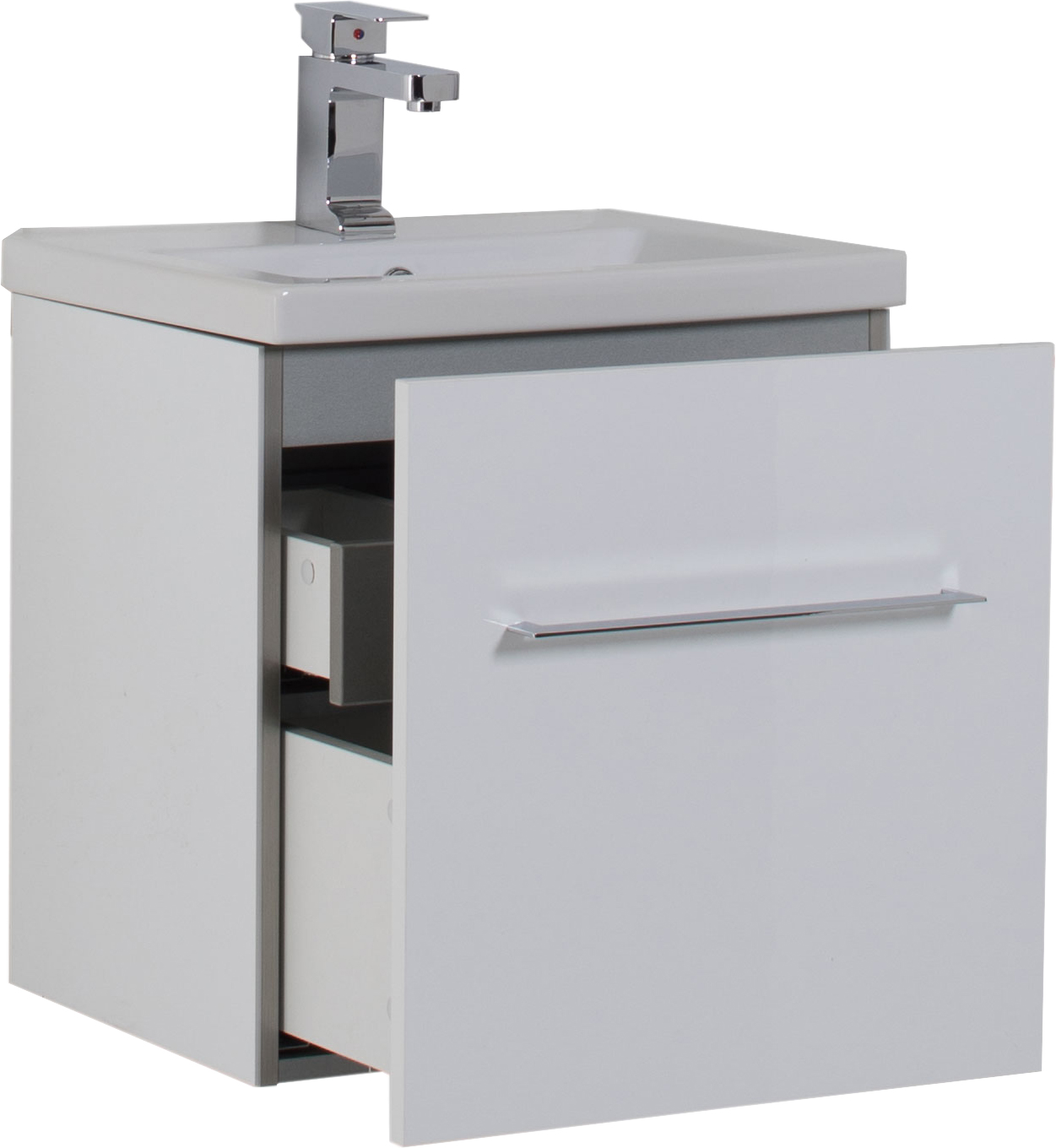 Тумба с раковиной Aquanet Порто 50 белая - 7