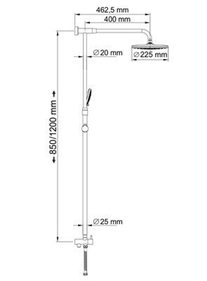 Душевая стойка Wasserkraft   A066 - 1