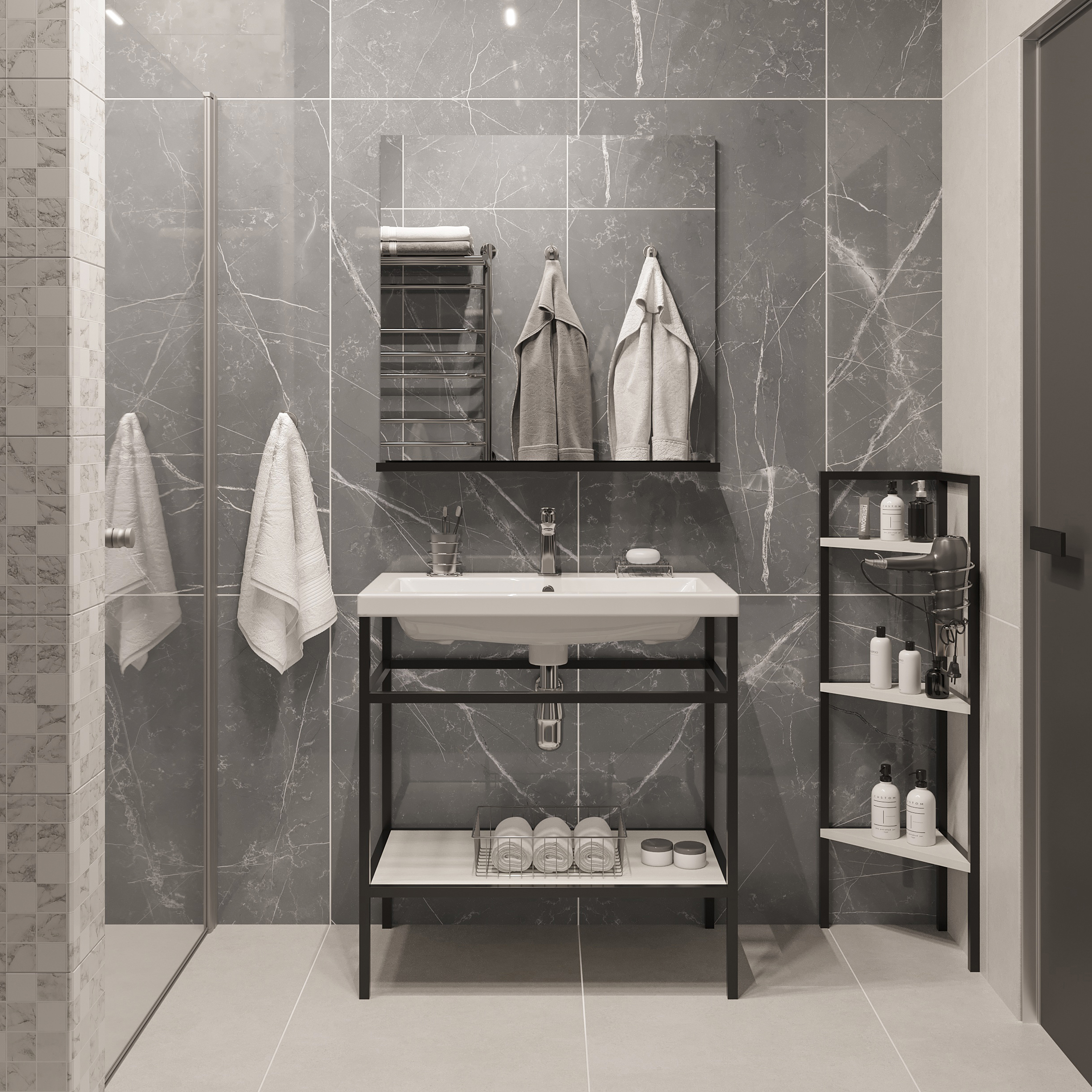 Консоль DIWO Смоленск 80 с раковиной Como 80 483903 - 1