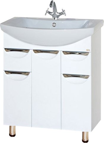 Тумба для комплекта Misty Лаванда 70 белая эмаль, с ящиками Э-Лав01070-0112Я - 0