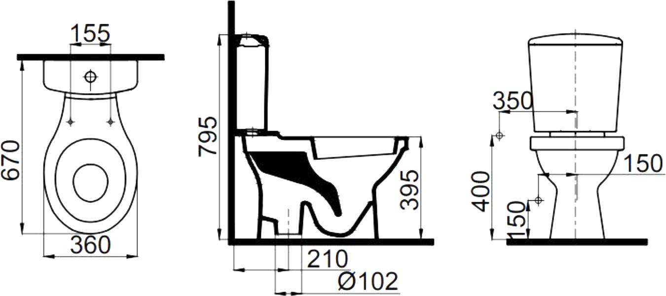 Унитаз-компакт STWORKI Копенгаген SET1704-0505-001-1-0000 с микролифтом 579231 - 2