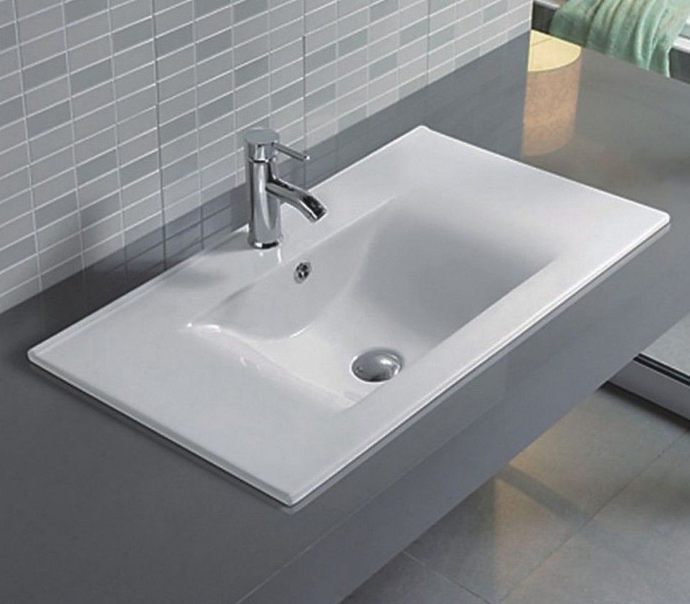 Раковина встраиваемая CeramaLux N 71.5 см белый  JY-807-70 - 0