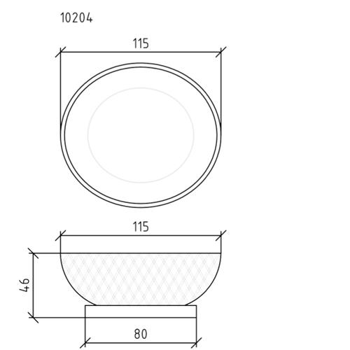 Мыльница настольная Boheme Murano crystal хром глянцевый 10204 - 1