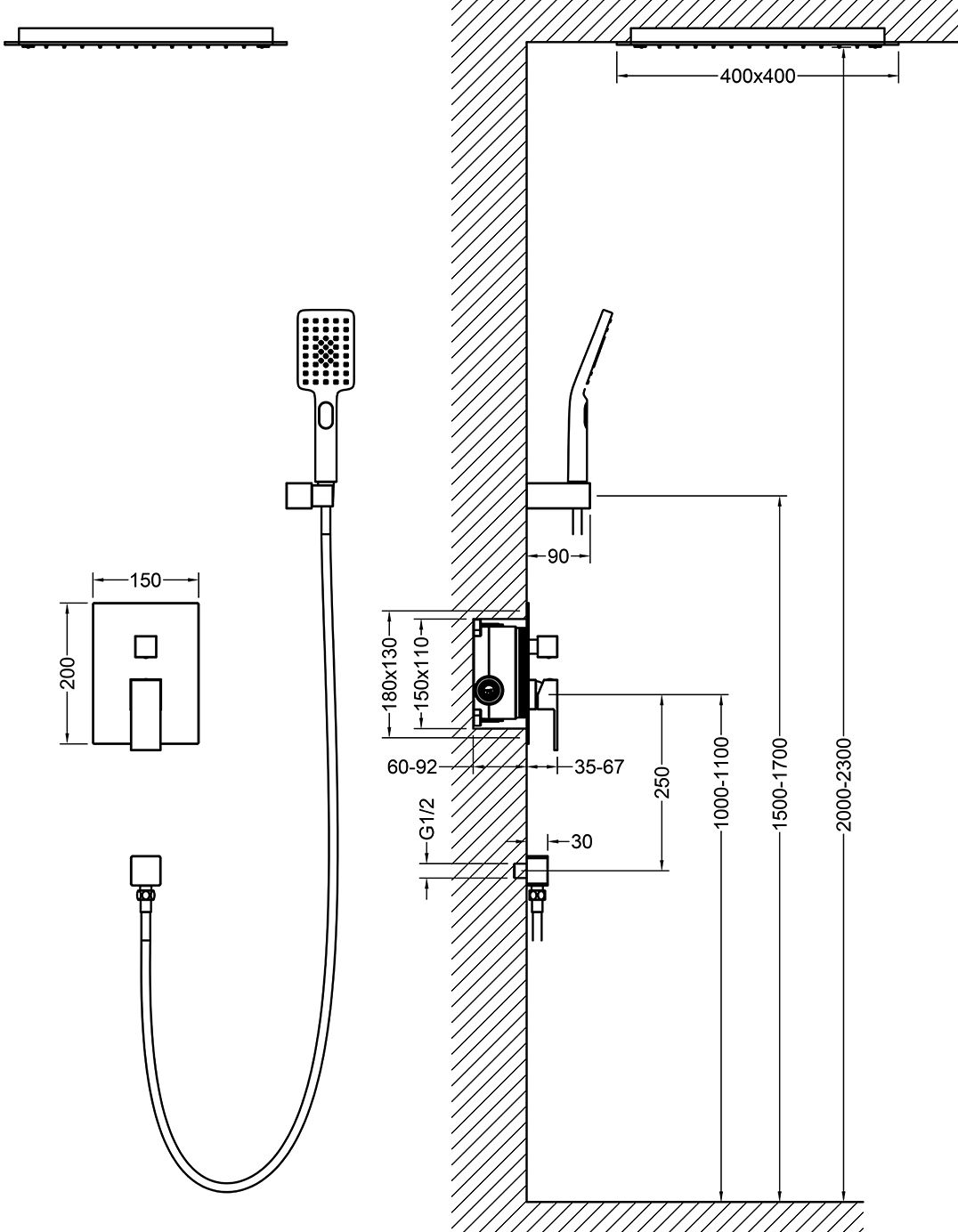 Душевой комплект Timo Selene SX-2029/00SM - 4