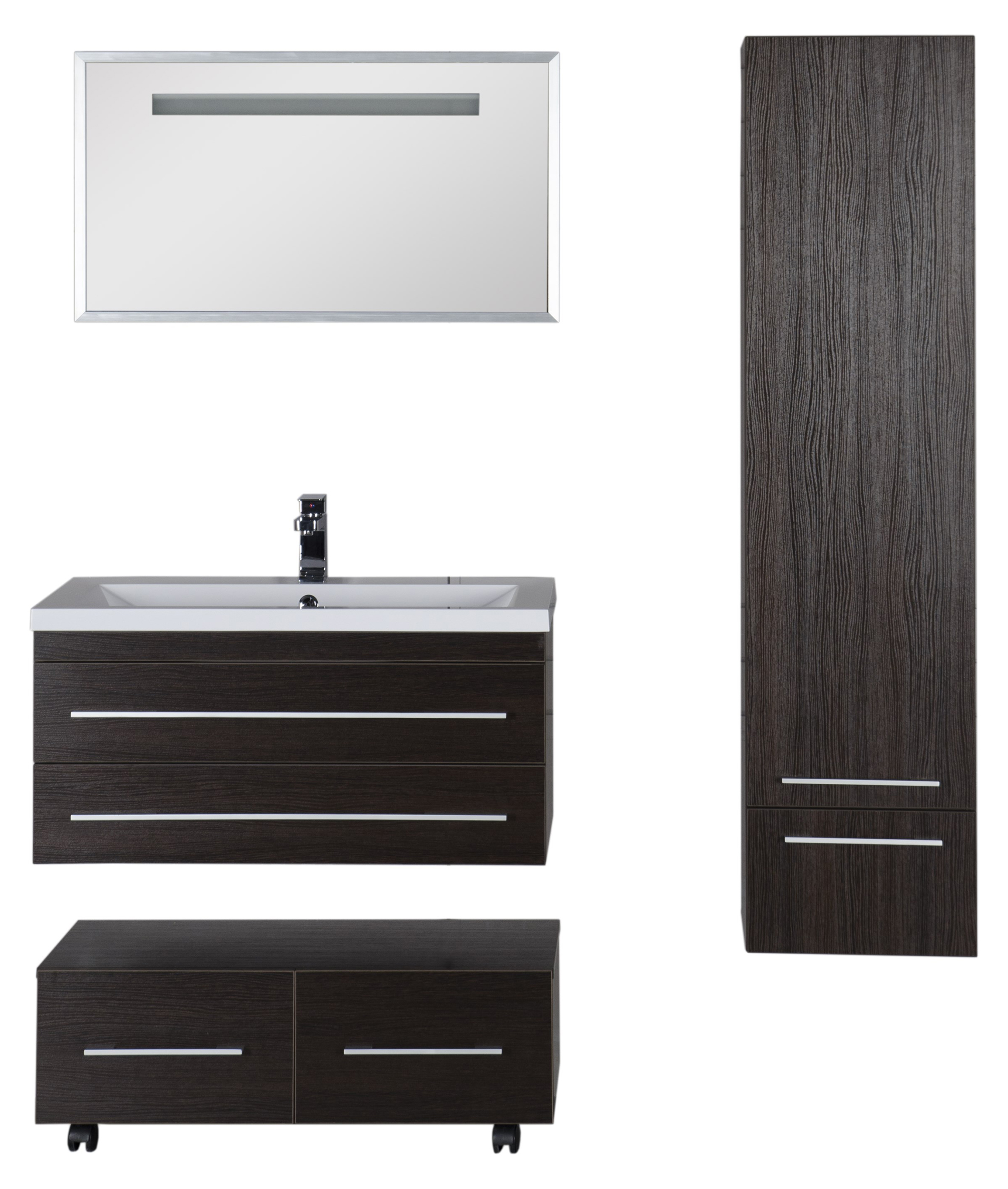 Тумба Aquanet Нота 90 подкатная венге 00170748 - 30